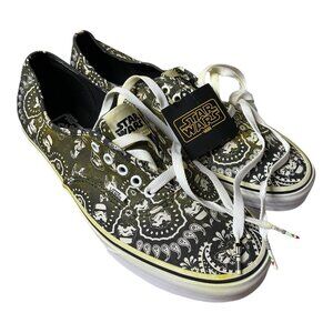 Vans X Star Wars Stormtroopers LIMITED green sprayed shoe paisley NEW men US11.5
